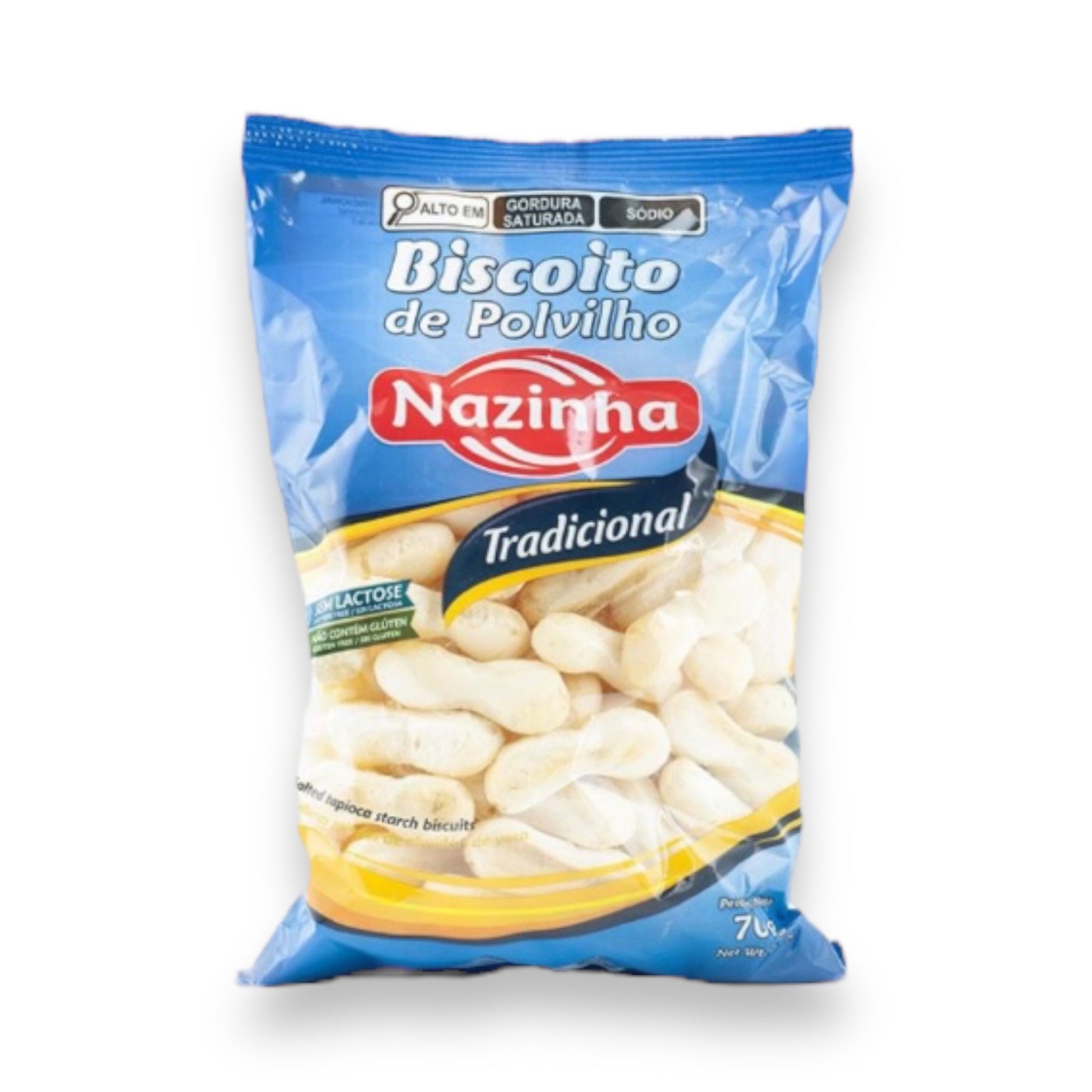 NAZINHA Maniok Chips - Biscoito de Polvilho Tradicional, 70g