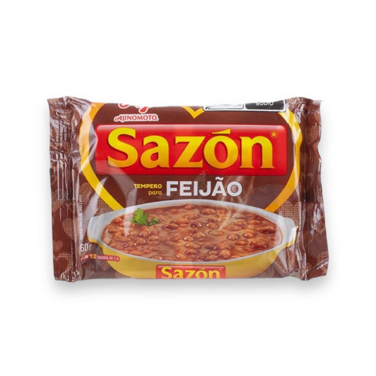 AJINOMOTO Braunes Würzsalz für Bohnen - Tempero Sazón Marrom para Feijão, 60g