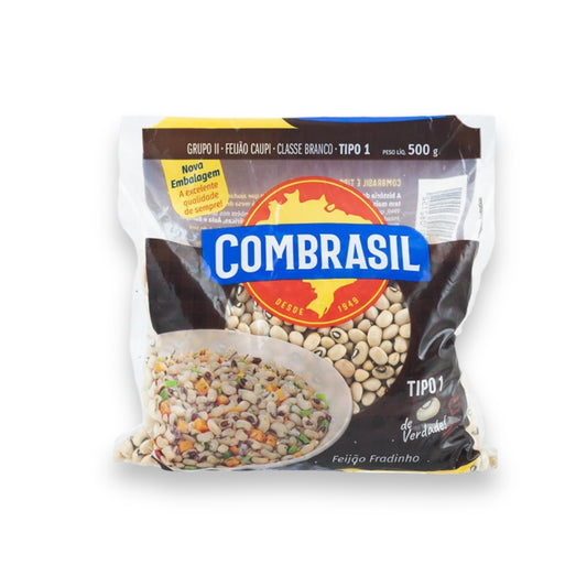 COMBRASIL Schwarzaugenbohnen - Feijão Frade, 500g