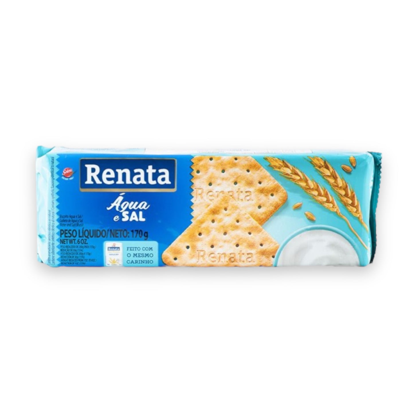 H esalzene Weizenkeks - Biscoito Água e Sal, RENATA 170g